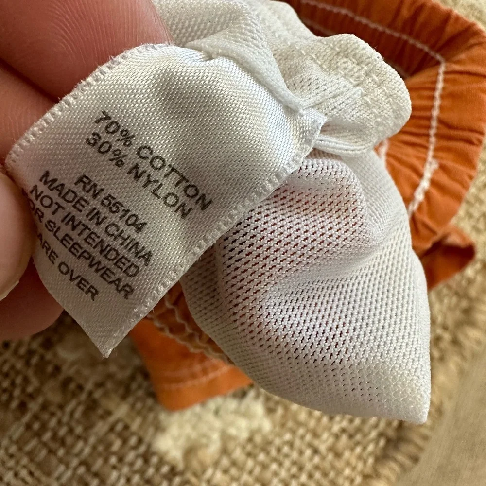 Y2K Le Top Baby Toddler Boy Swim Trunks Rustic Burnt Orange Size 12 Months